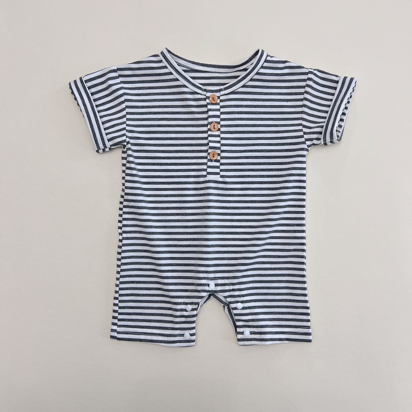 Striped Cotton Romper