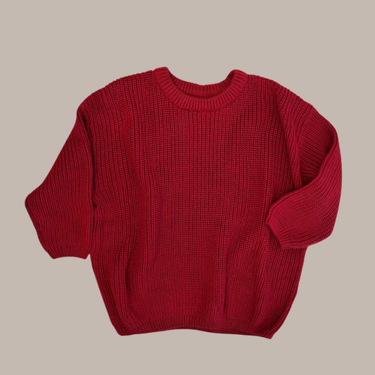 Christmas Red Knit Sweater