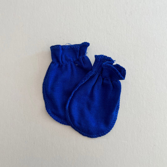 Royal Blue Baby Mittens