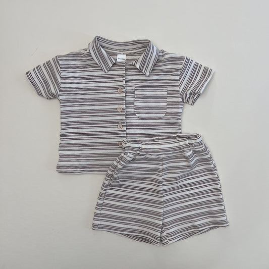 Almond Striped Set
