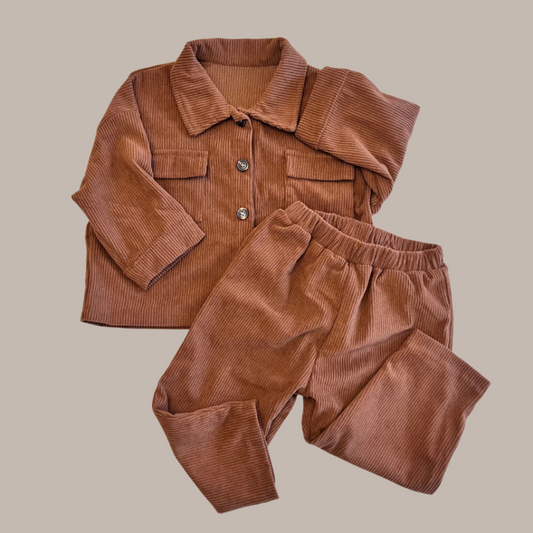 Gingerbread Corduroy Set