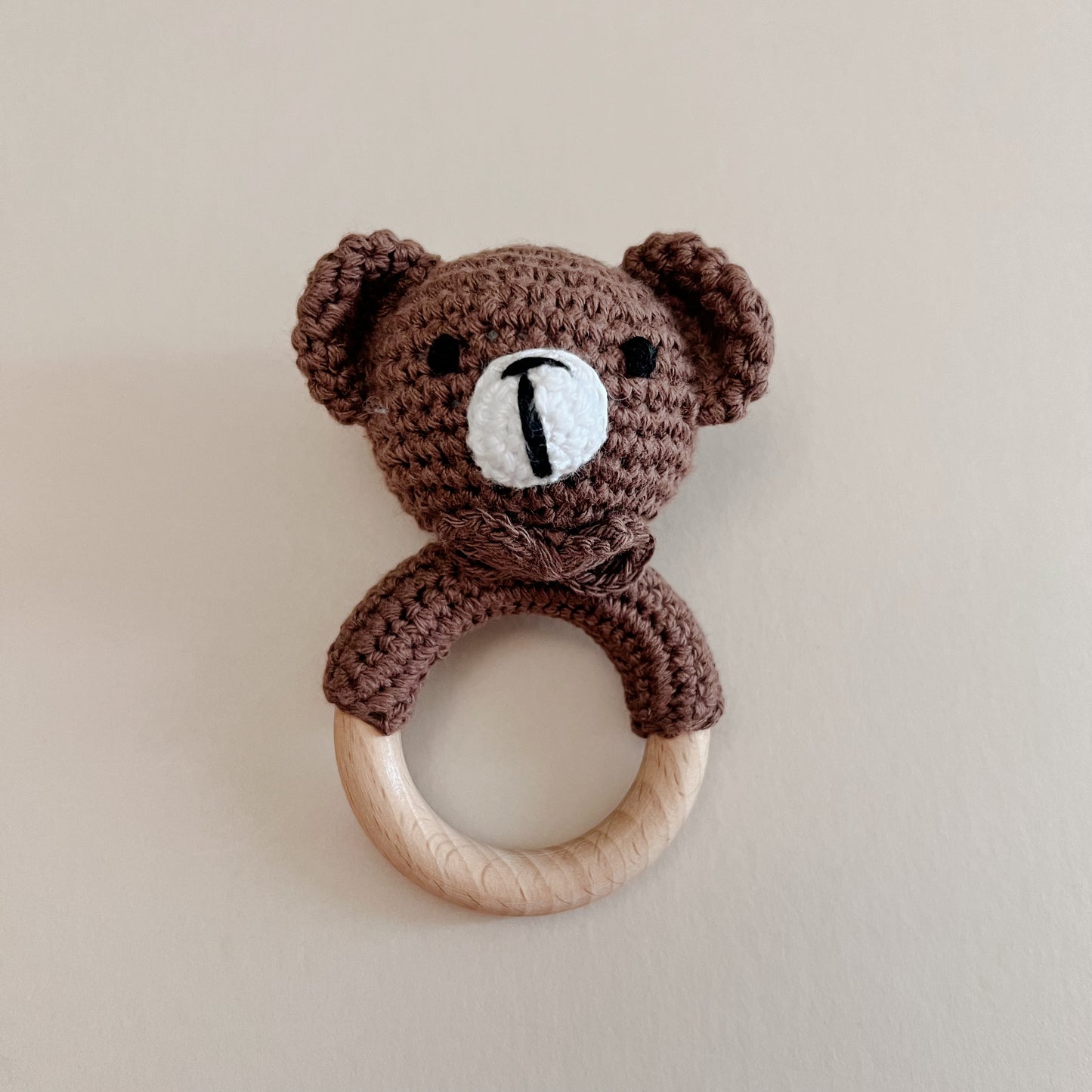 Mini Brown Bear Rattle