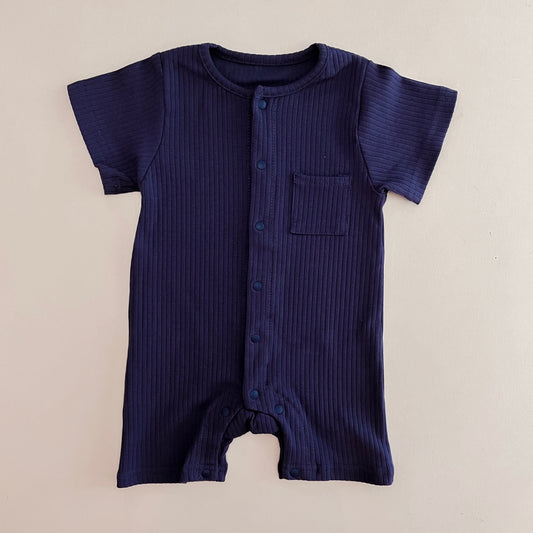 Berry Cotton Ribbed Bodysuit