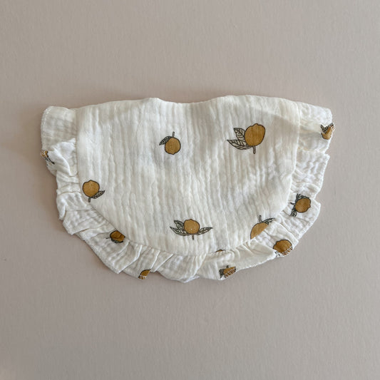 Lemons Lace Bib