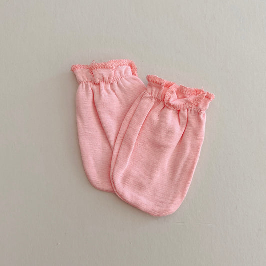 Coral Baby Mittens