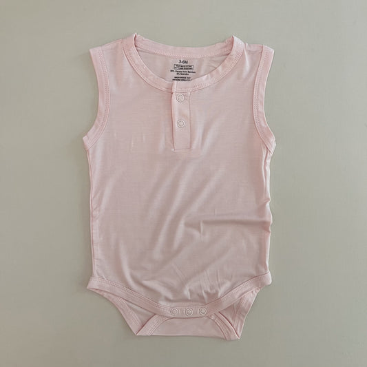 Soft Pink Sleeveless Essential Bodysuit