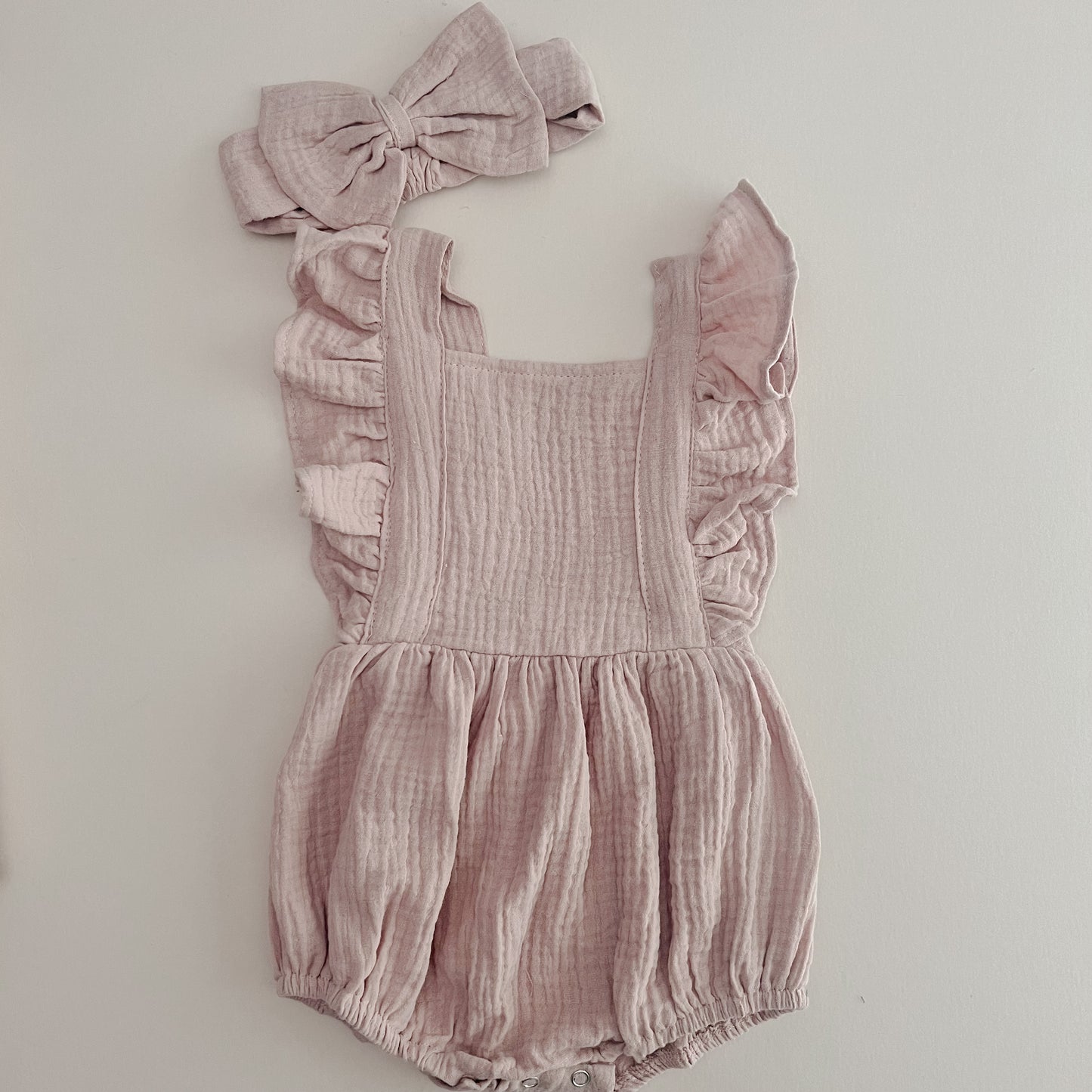 Janna Ruffle Cotton Romper