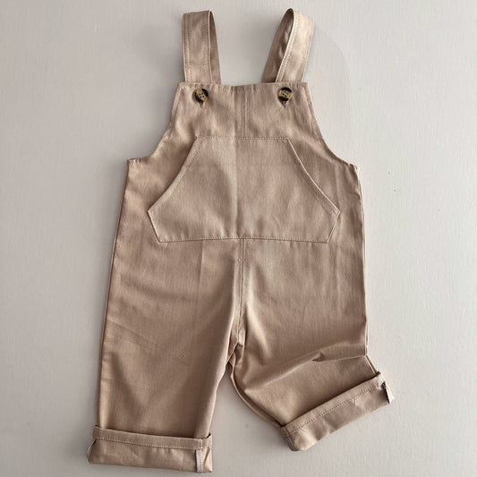 Ecru Cotton Overalls