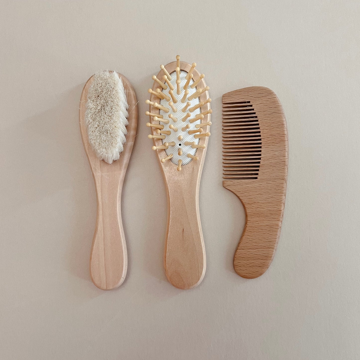 Wooden Hair Brush set