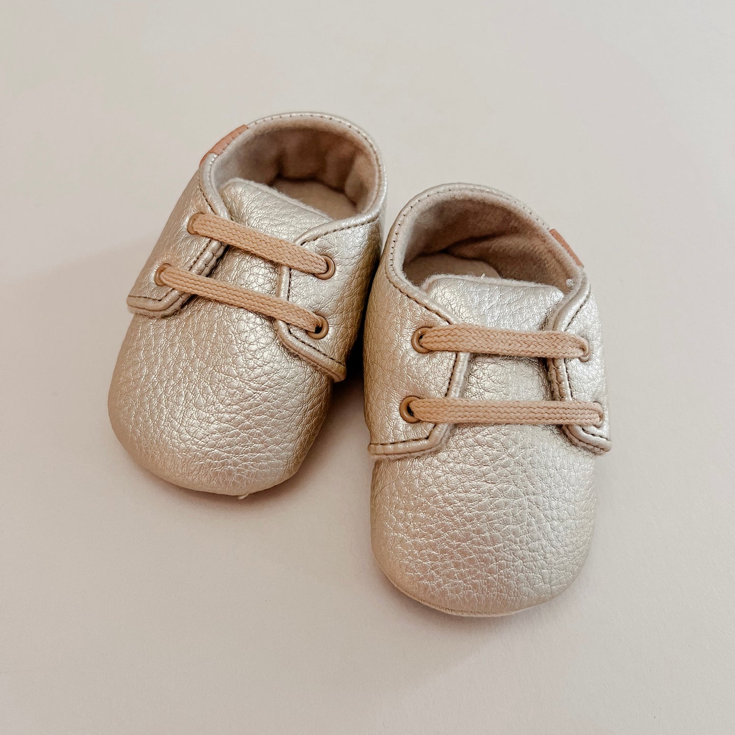 Metallic Gold Oxford Shoes