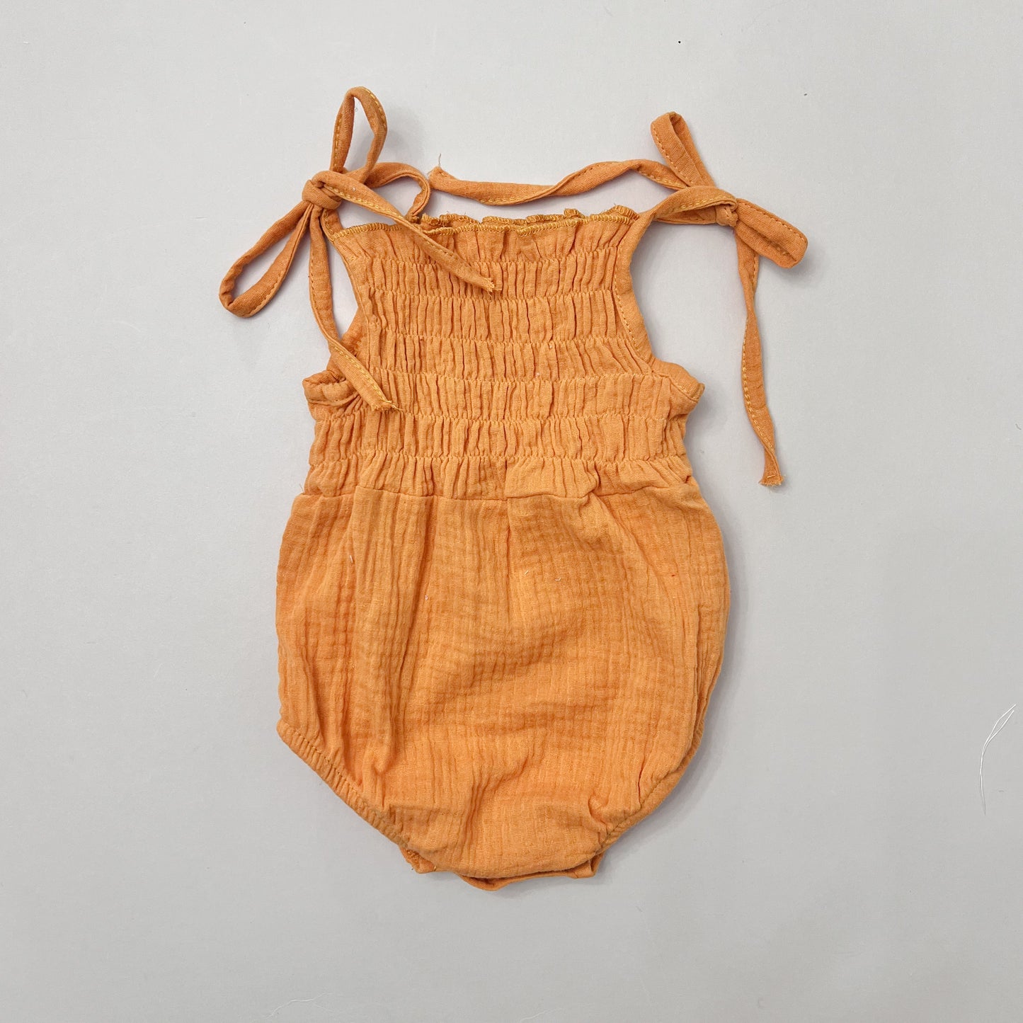 Sunset Orange Romper