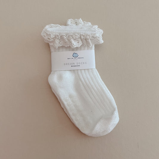 White Lace Baby Socks