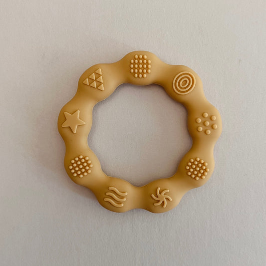 Mustard Silicone Teether