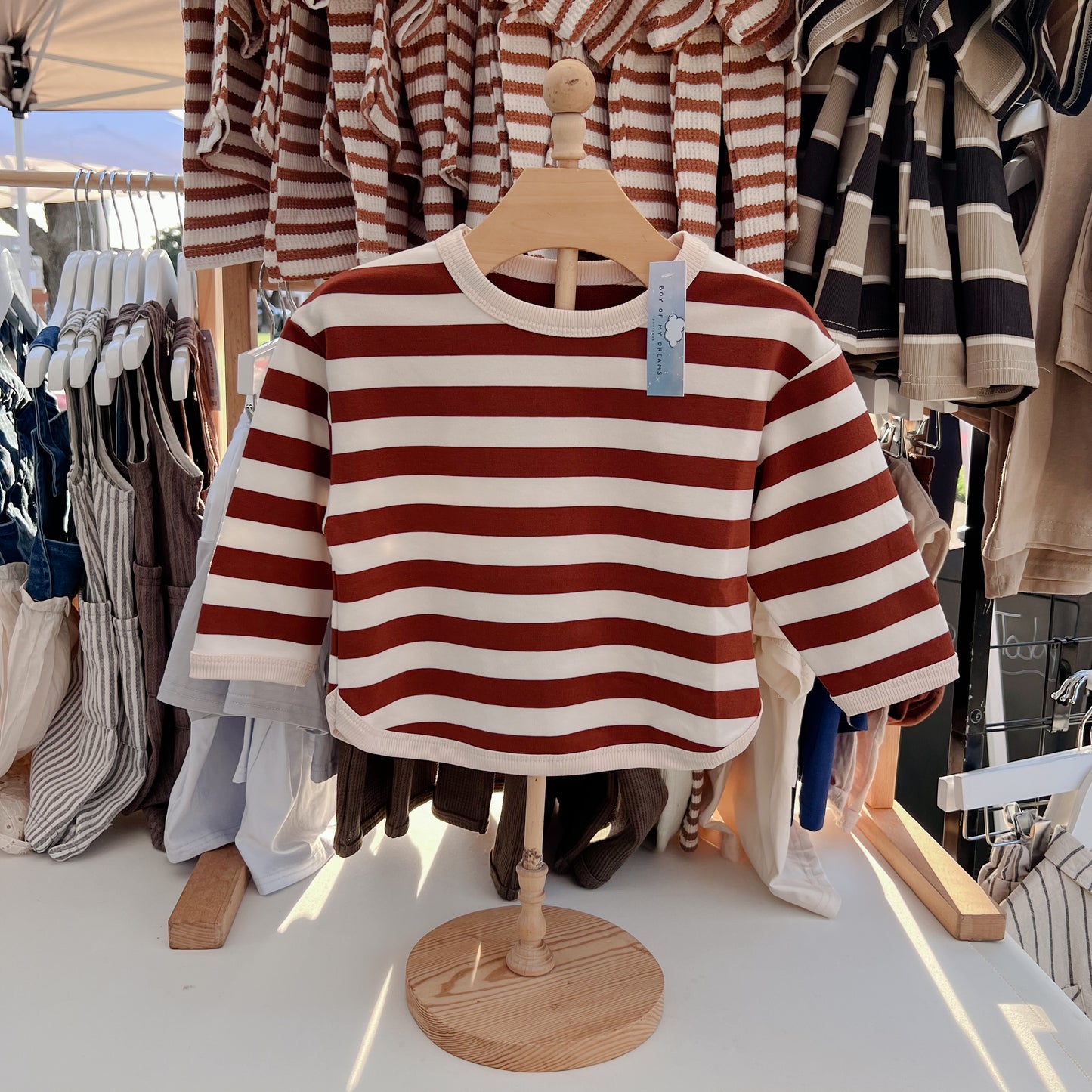 Brown Striped Sweater