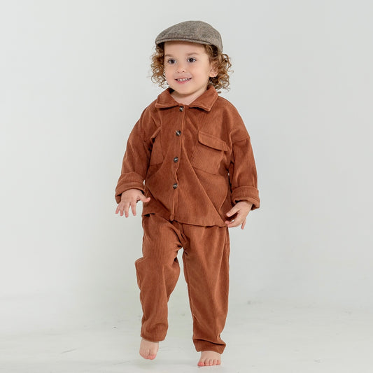 Gingerbread Corduroy Set