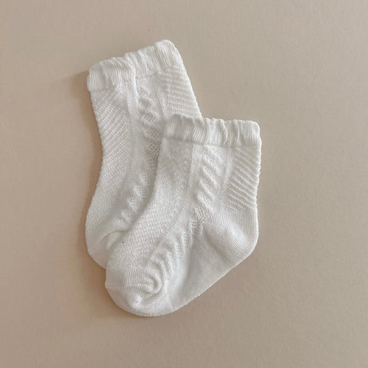 White Baby Socks
