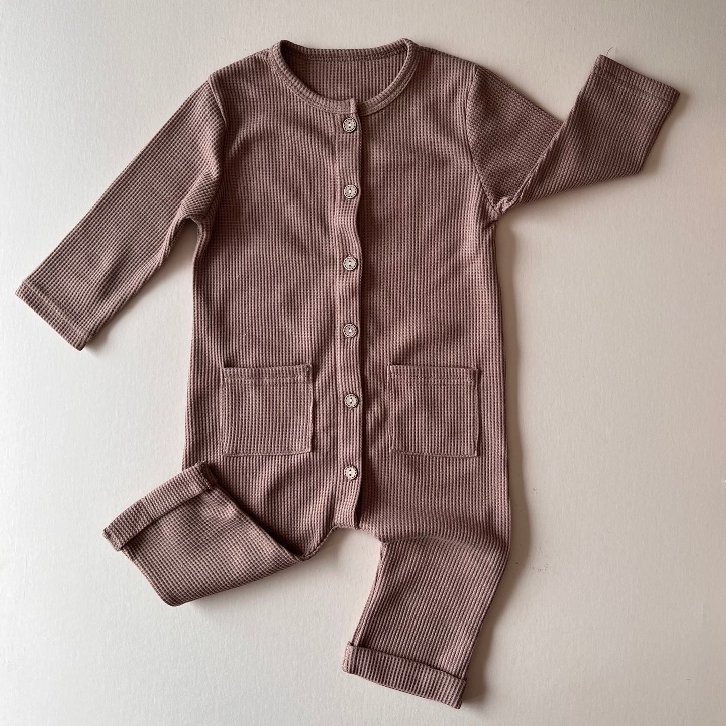 Rusett Button Ribbed Coverall