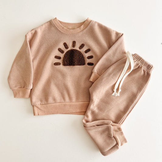 Boho Brown Sunrise Sweater Set