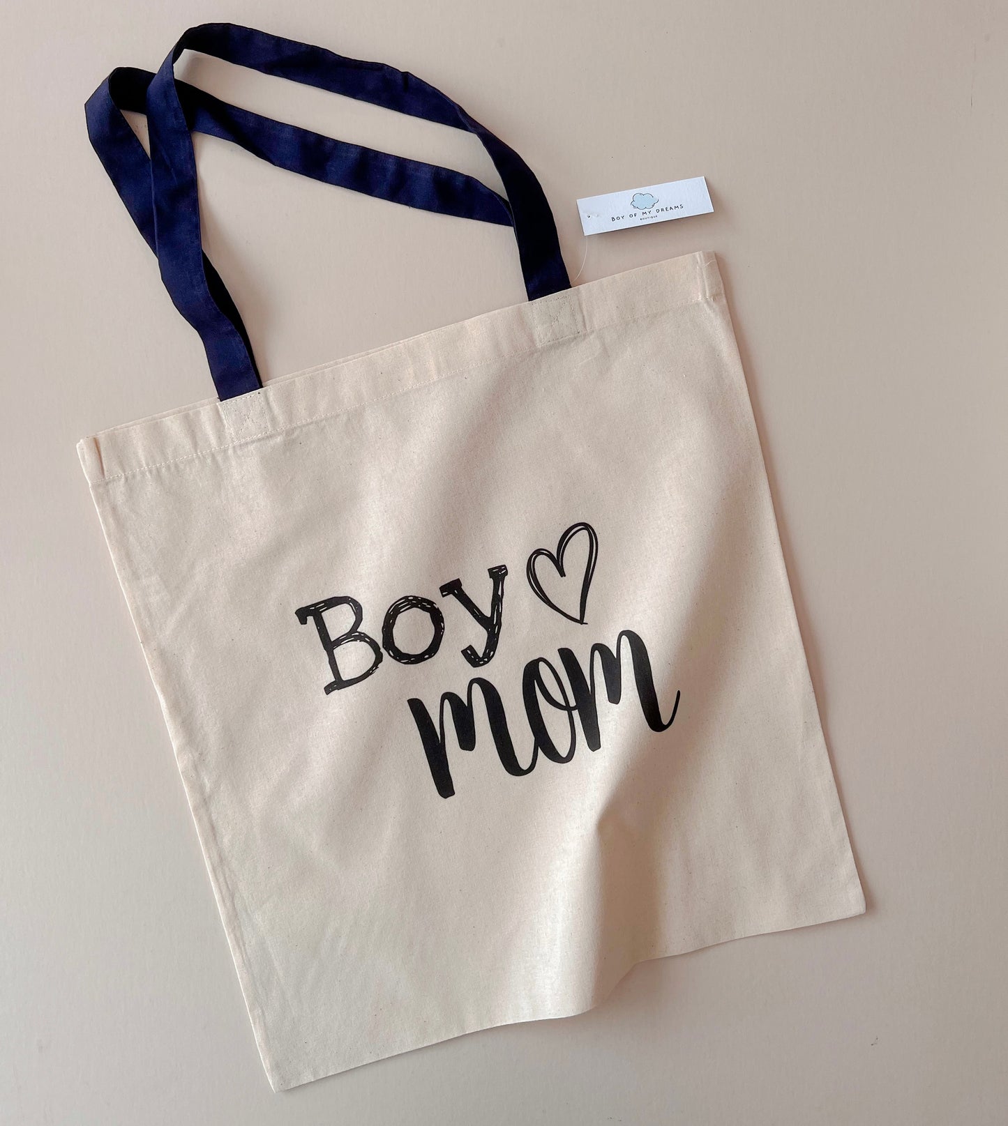 Boy Mom Tote Bag